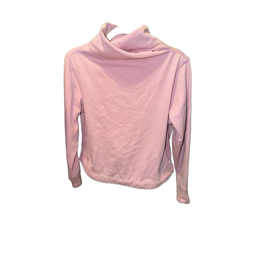 APANA Women's Size M Pink Cowl Neck Pullover Thumbhole Athleisure